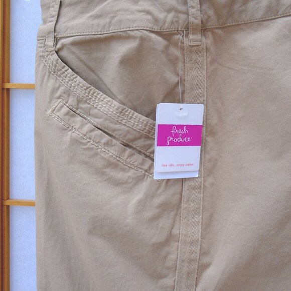 FRESH PRODUCE Safari Ankle Pants Cobblestone cotton/spandx Broadcloth - Picture 3 of 6